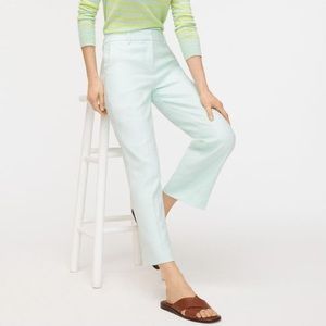 J. Crew Peyton Pant In Stretch Linen In mint color